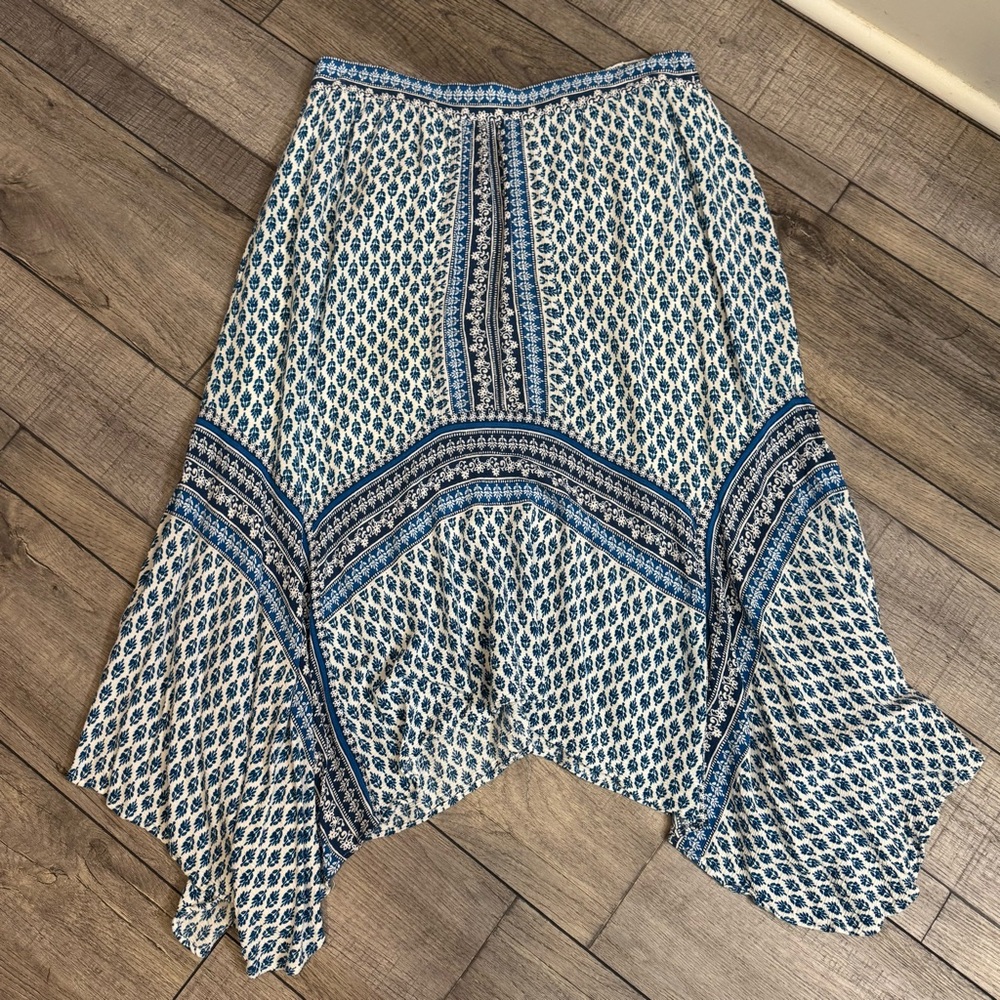 JohnPaulRichard Boho Flowy Asymmetrical Skirt